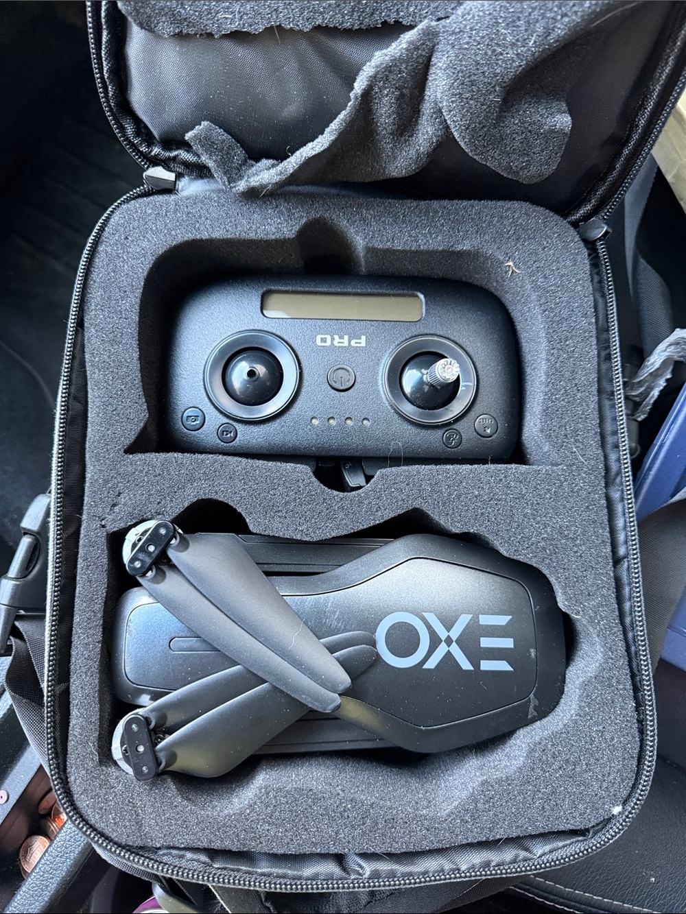 OXE Foldable Drone with Controller — Black